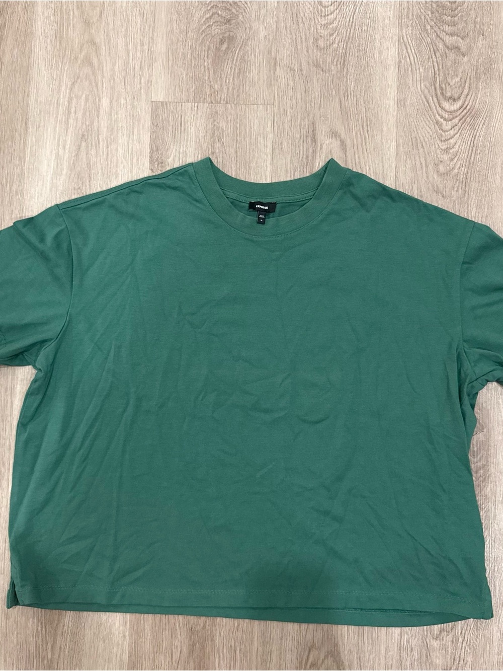 Express Women’s Crew Neck T‑Shirt in Forest Green